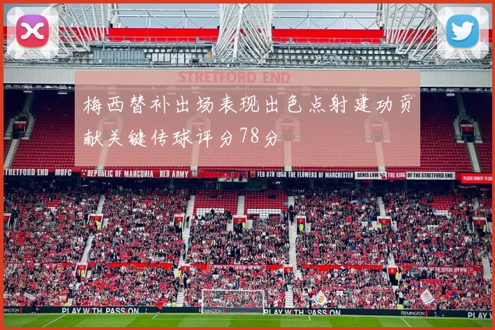 梅西替补出场表现出色点射建功贡献关键传球评分78分